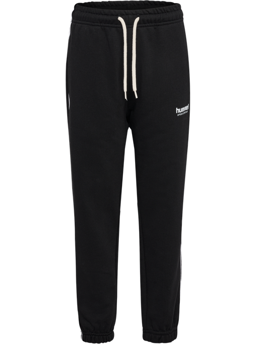 hmlJR LOOSE SWEATPANT PIPING, BLACK hmlJR LOOSE SWEATPANT PIPING, BLACK, packshot