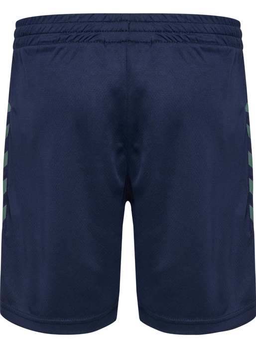 hmlSTALTIC POLY SHORTS KIDS, MARINE/DUCK GREEN, packshot