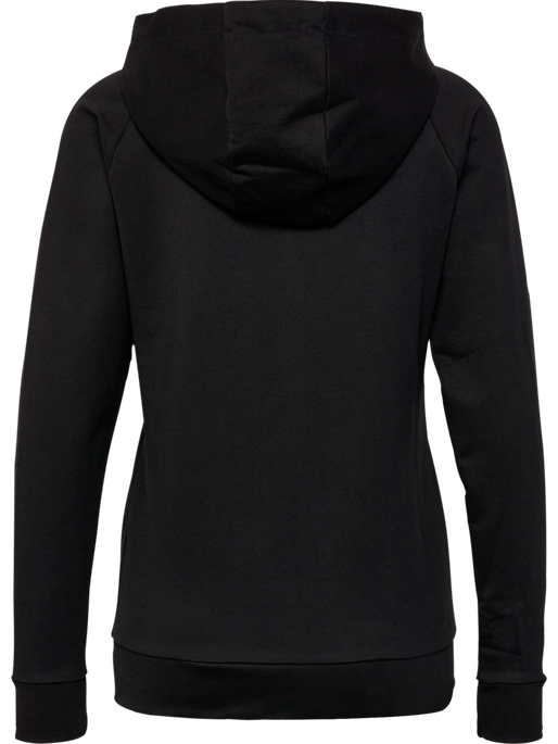 HMLGO COTTON LOGO HOODIE WOMAN, BLACK, packshot