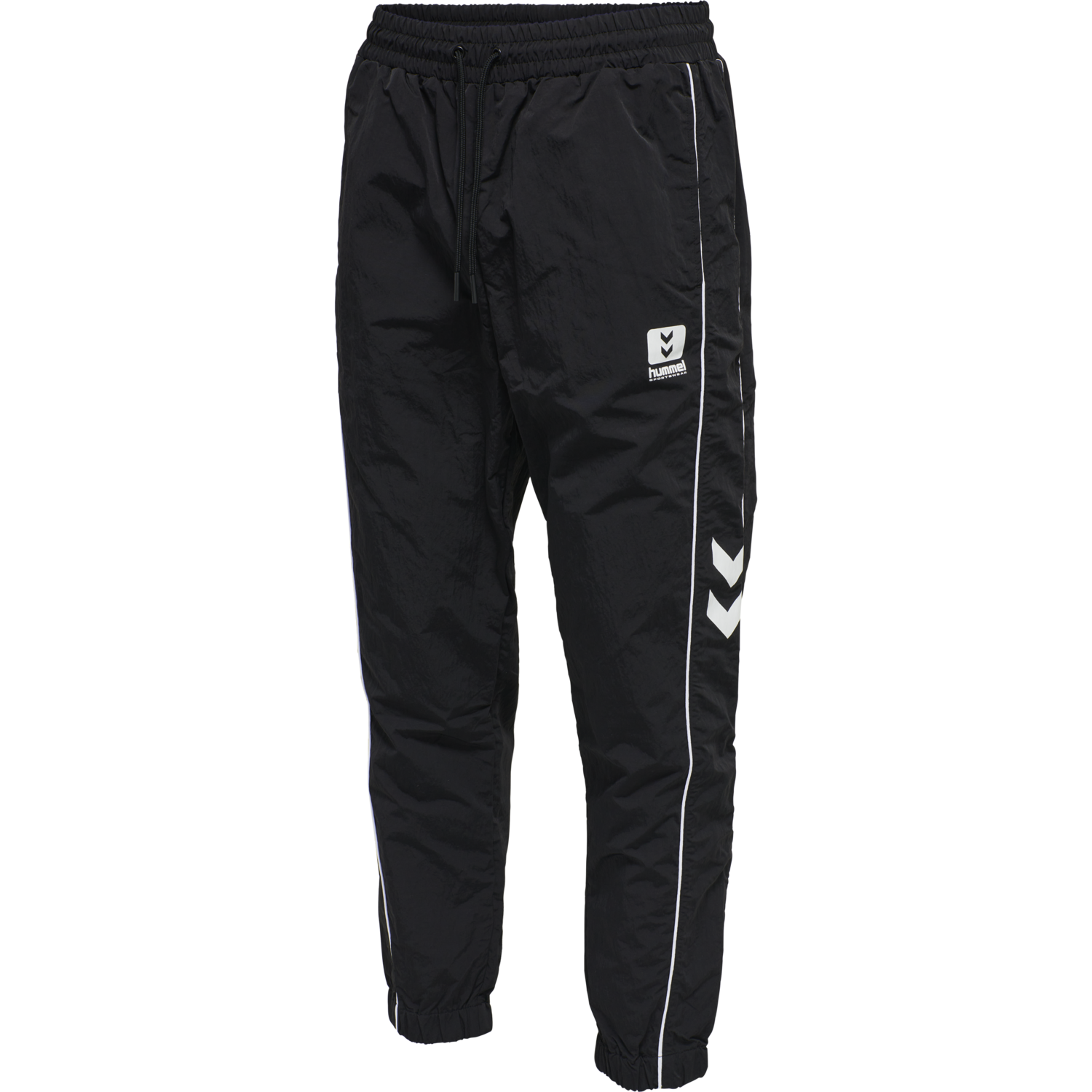 hmlLGC WALTER WOV REGULAR PANTS, BLACK, packshot