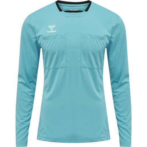 hmlREFEREE CHEVRON JERSEY L/S, SCUBA BLUE, packshot