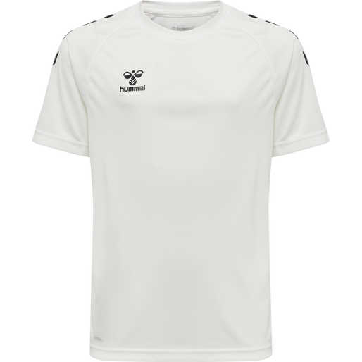 hmlCORE XK CORE POLY TEE S/S KIDS, WHITE, packshot