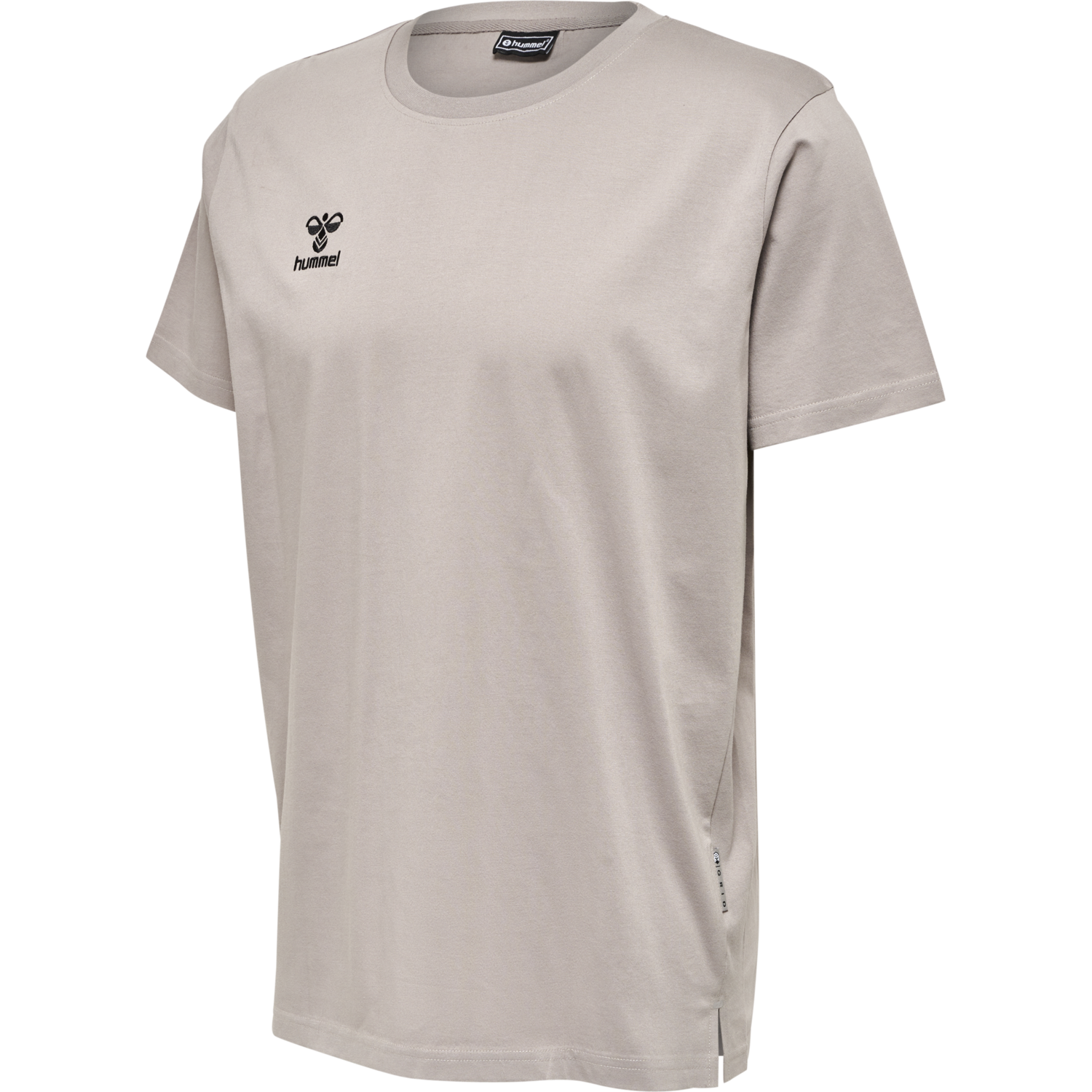 hmlMOVE GRID COTTON T-SHIRT S/S, ASH, packshot