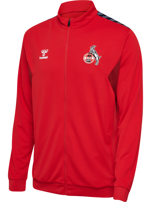 1FCK 23/24 TR PL ZIP JACKET, TRUE RED, packshot
