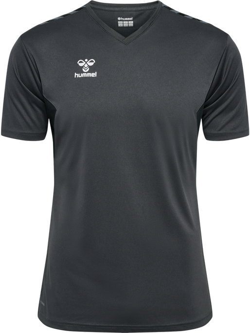 hmlAUTHENTIC PL JERSEY S/S, ASPHALT, packshot