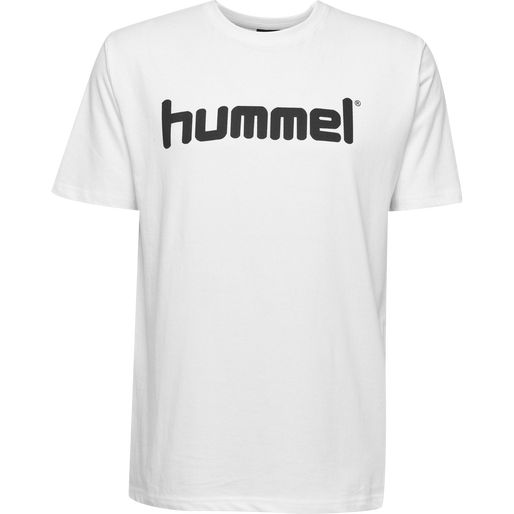 HUMMEL GO COTTON LOGO T-SHIRT S/S, WHITE, packshot