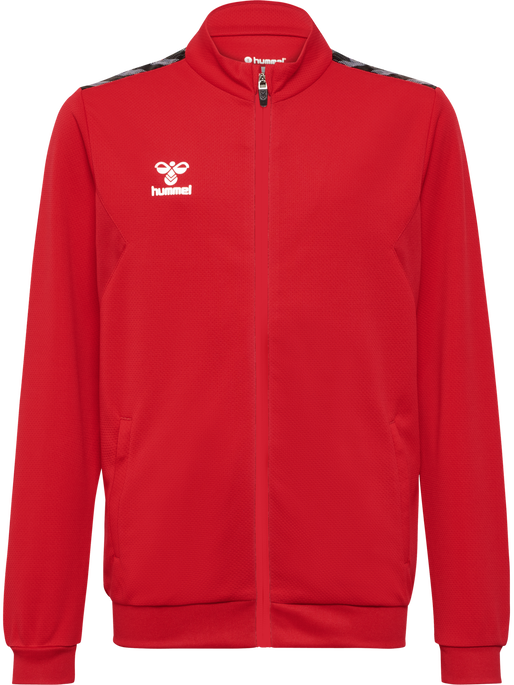 hmlAUTHENTIC PL ZIP JACKET KIDS, TRUE RED, packshot