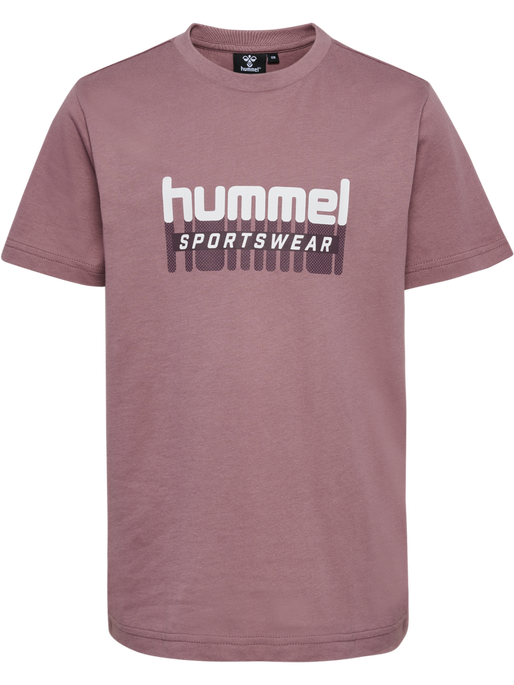 hmlTUKAS T-SHIRT S/S 2-PACK, TWILIGHT MAUVE/MARSHMALLOW, packshot