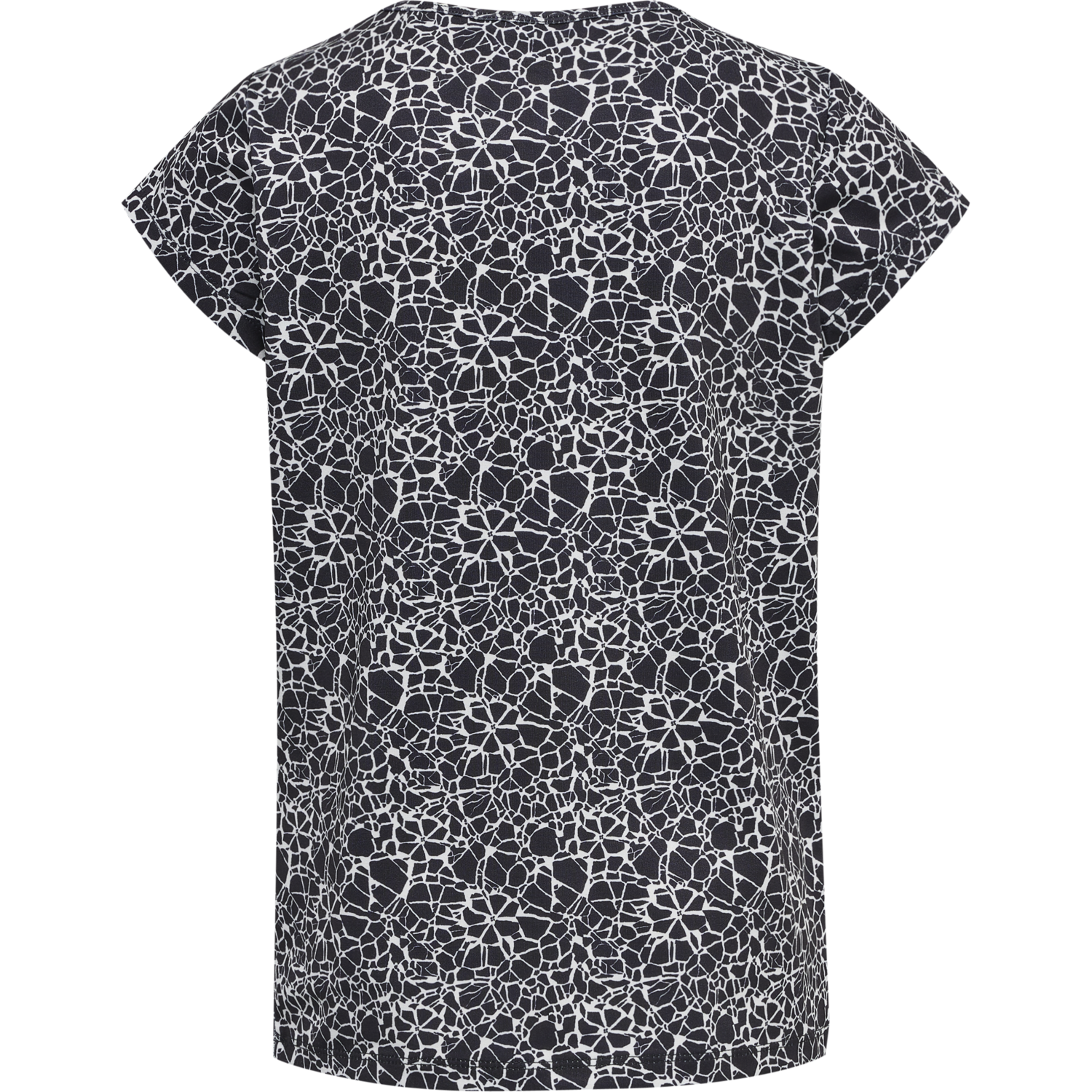 hmlNANNA T-SHIRT S/S, BLACK/WHITE, packshot