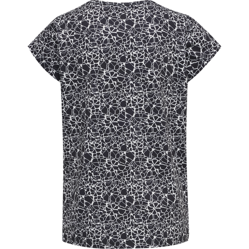 hmlNANNA T-SHIRT S/S, BLACK/WHITE, packshot
