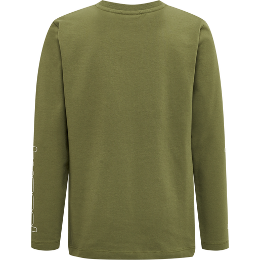 hmlCLOUD T-SHIRT L/S, OLIVE BRANCH, packshot