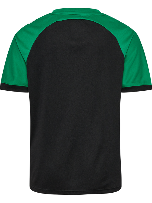 hmlMATCH LEAGUE JERSEY S/S KIDS, BLACK/JELLY BEAN hmlMATCH LEAGUE JERSEY S/S KIDS, BLACK/JELLY BEAN, packshot