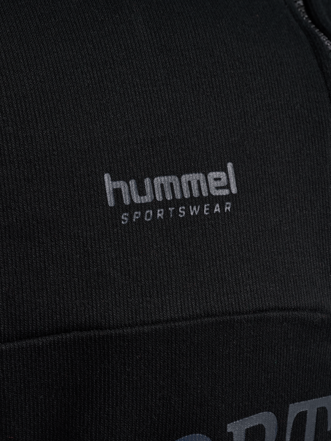 hmlOVERSIZED HALFZIP SW, BLACK/EBONY, packshot