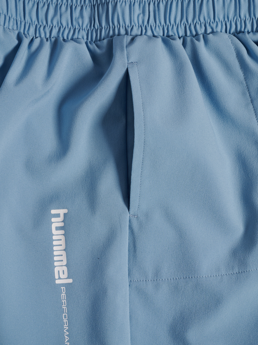 hmlJR PULSE WORKOUT SHORTS, FADED DENIM hmlJR PULSE WORKOUT SHORTS, FADED DENIM, packshot