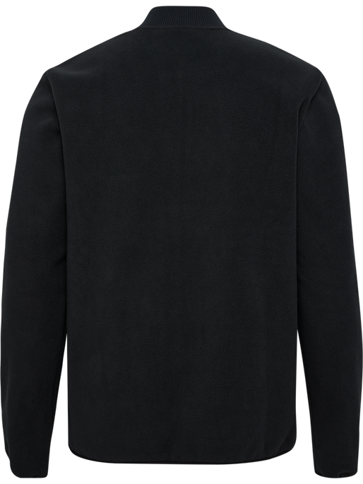 hmlFLEECE ZIP JACKET BEE, BLACK, packshot