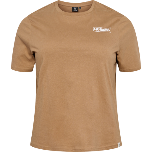 hmlLEGACY WO REGULAR T-SHIRT PLUS, TIGERS EYE, packshot