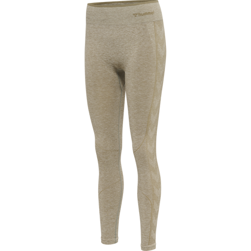 hmlMT UNA SEAMLESS MID WAIST TIGHTS, VETIVER MELANGE hmlMT UNA SEAMLESS MID WAIST TIGHTS, VETIVER MELANGE, packshot