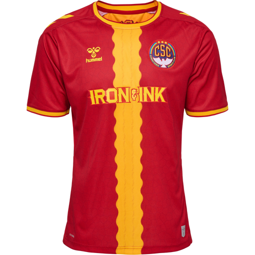 CSC 22/23 HOME JERSEY S/S, TRUE RED/SPORTS YELLOW W/SPONS CSC 22/23 HOME JERSEY S/S, TRUE RED/SPORTS YELLOW W/SPONS, packshot