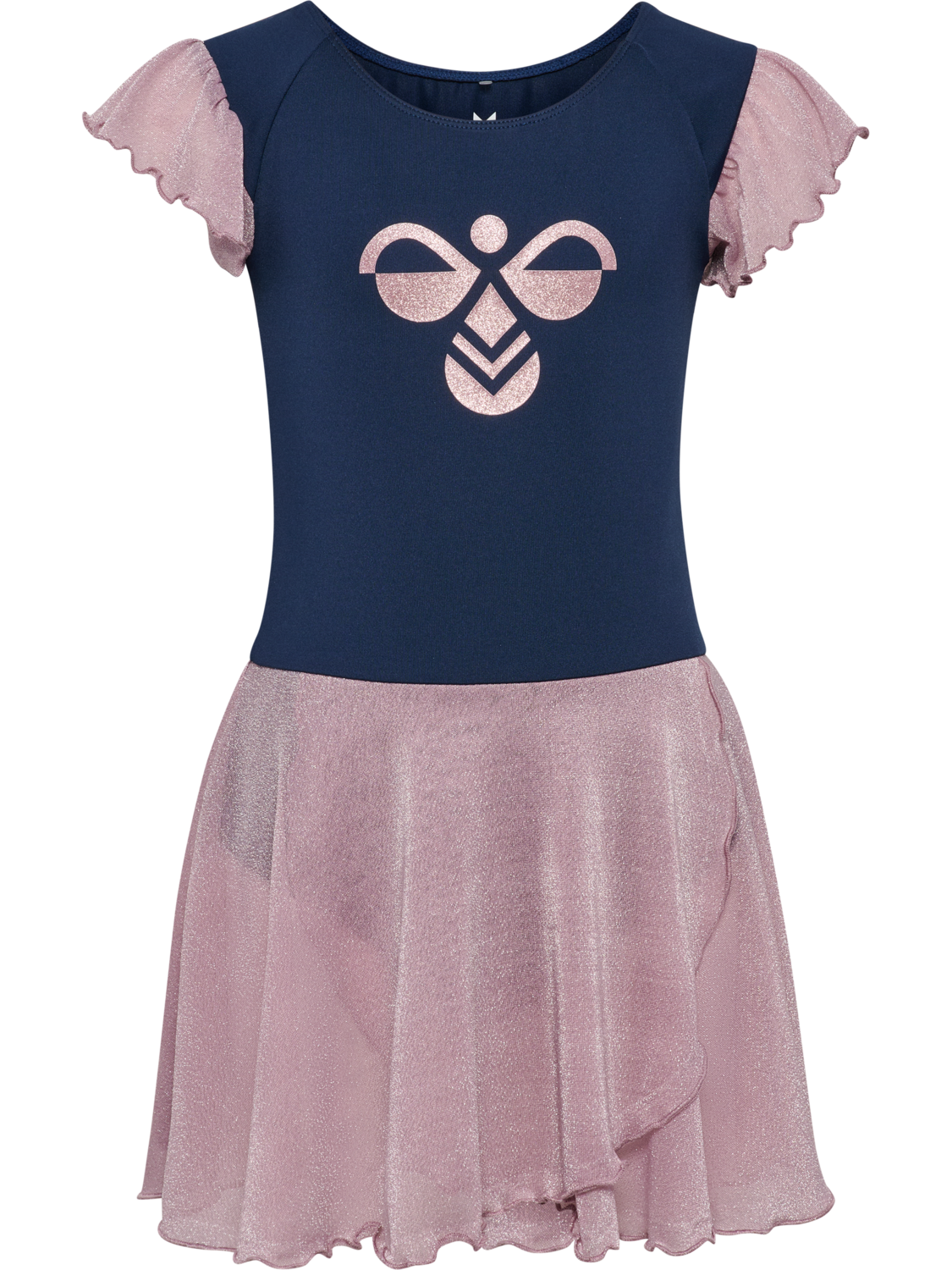 hmlJR MIX GLITTER DRESS, BLACK IRIS, packshot