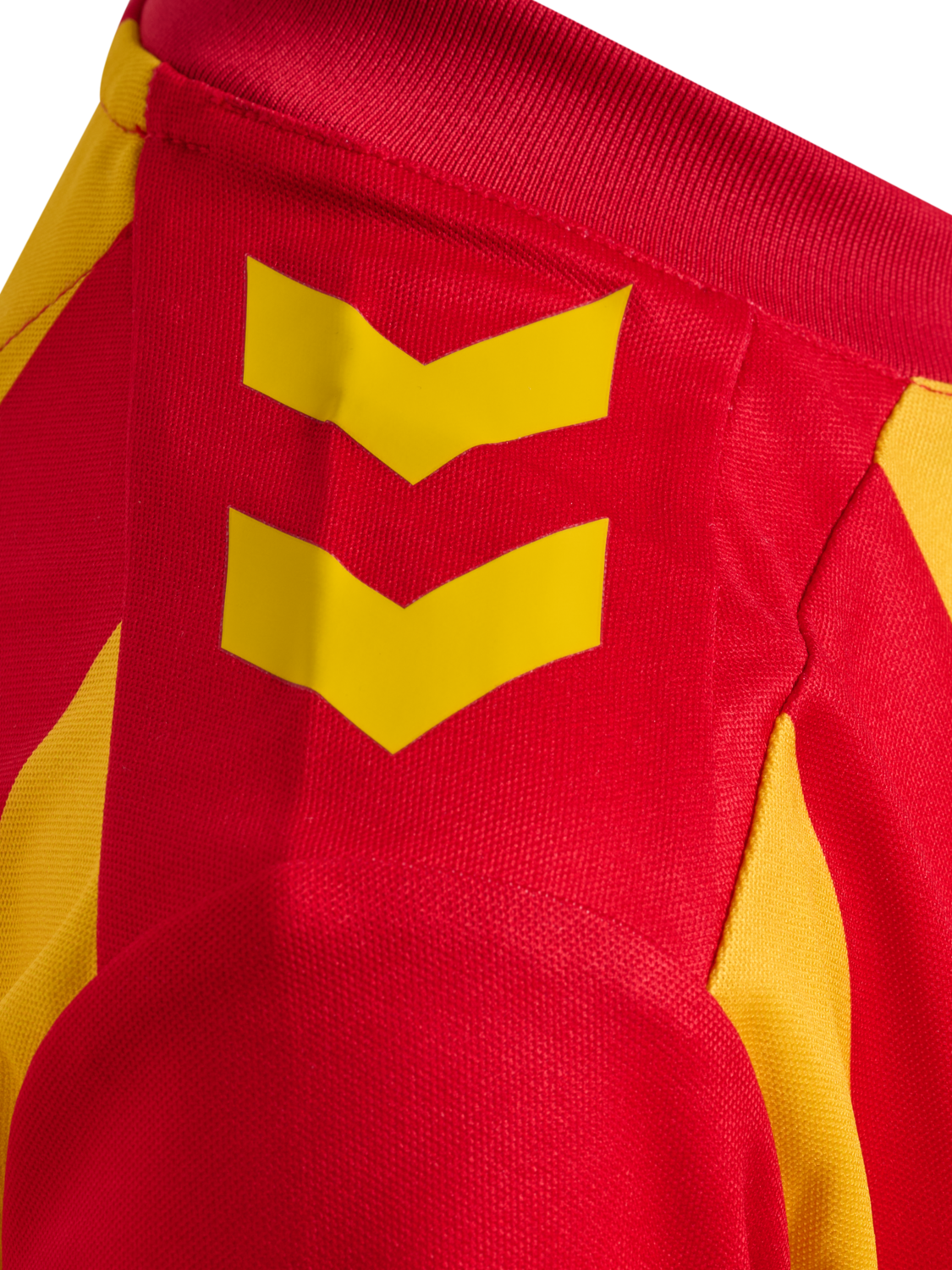 CSC 26/27 HOME JERSEY S/S KIDS, TRUE RED/SPORTS YELLOW W/SPONS, packshot