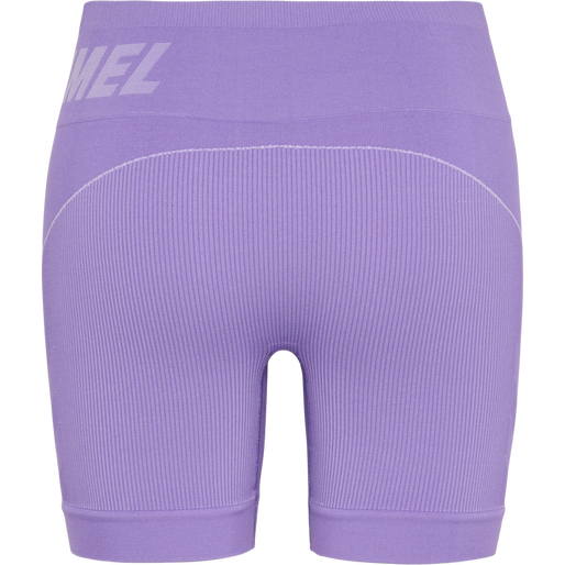 hmlTE CHRISTEL SEAMLESS SHORTS, PAISLEY PURPLE/LAVENDER MELANG, packshot