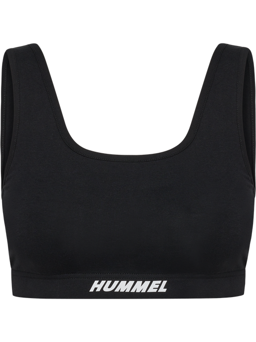 hmlELEMENTAL COTTON SPORTS TOP, BLACK hmlELEMENTAL COTTON SPORTS TOP, BLACK, packshot