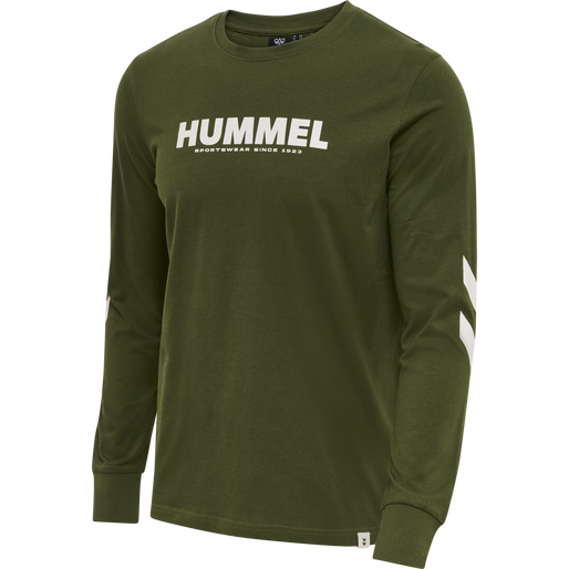 hmlLEGACY T-SHIRT L/S, RIFLE GREEN, packshot