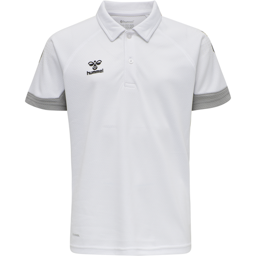 hmlLEAD FUNCTIONAL KIDS POLO, WHITE, packshot