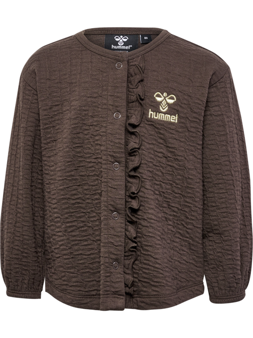 hmlISSA SWEAT JACKET, CHOCOLATE BROWN, packshot