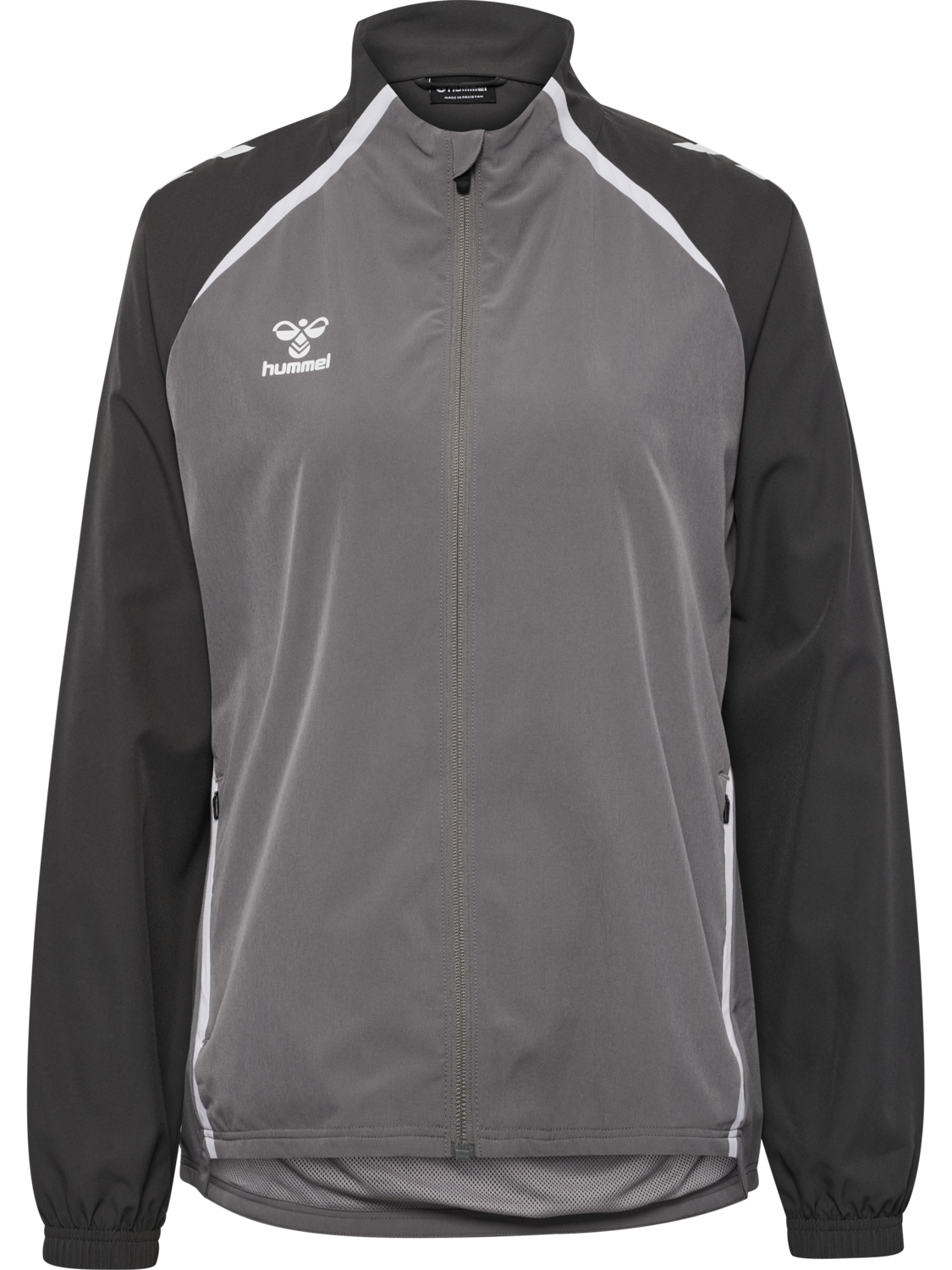 hmlLEAD 2.0  WOVEN JACKET WOMAN, STEEL GRAY/ASPHALT, packshot