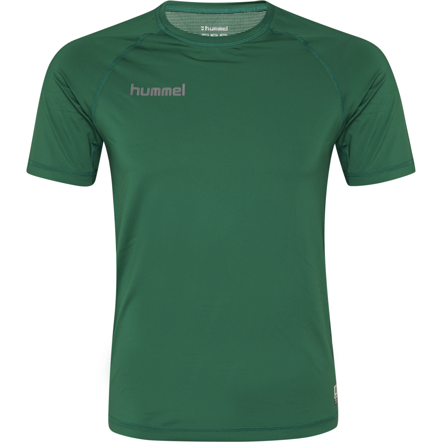 HUMMEL FIRST PERFORMANCE KIDS JERSEY S/S, EVERGREEN, packshot