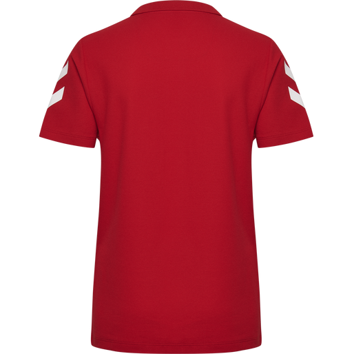 HMLGO COTTON POLO WOMAN, TRUE RED, packshot