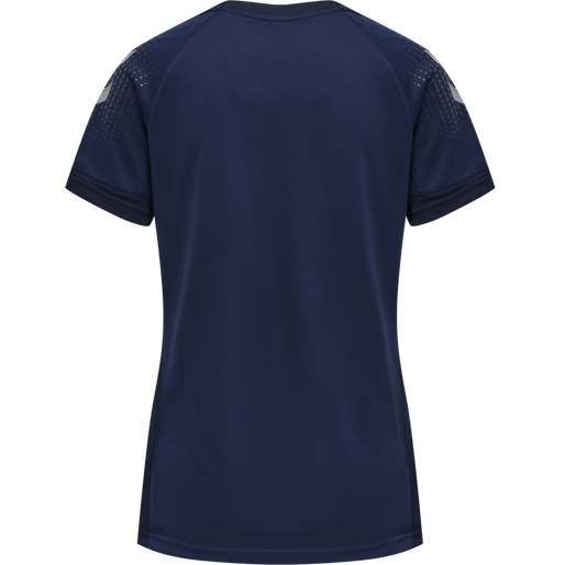 hmlLEAD WOMENS S/S POLY JERSEY, MARINE, packshot