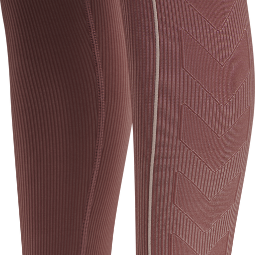 hmlTE CHRISTEL SEAMLESS MW TIGHTS, WITHERED ROSE/ROSE TAN MELANGE, packshot