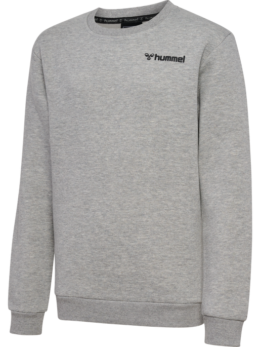hmlMOVER COTTON SWEATSHIRT KIDS, GREY MELANGE, packshot