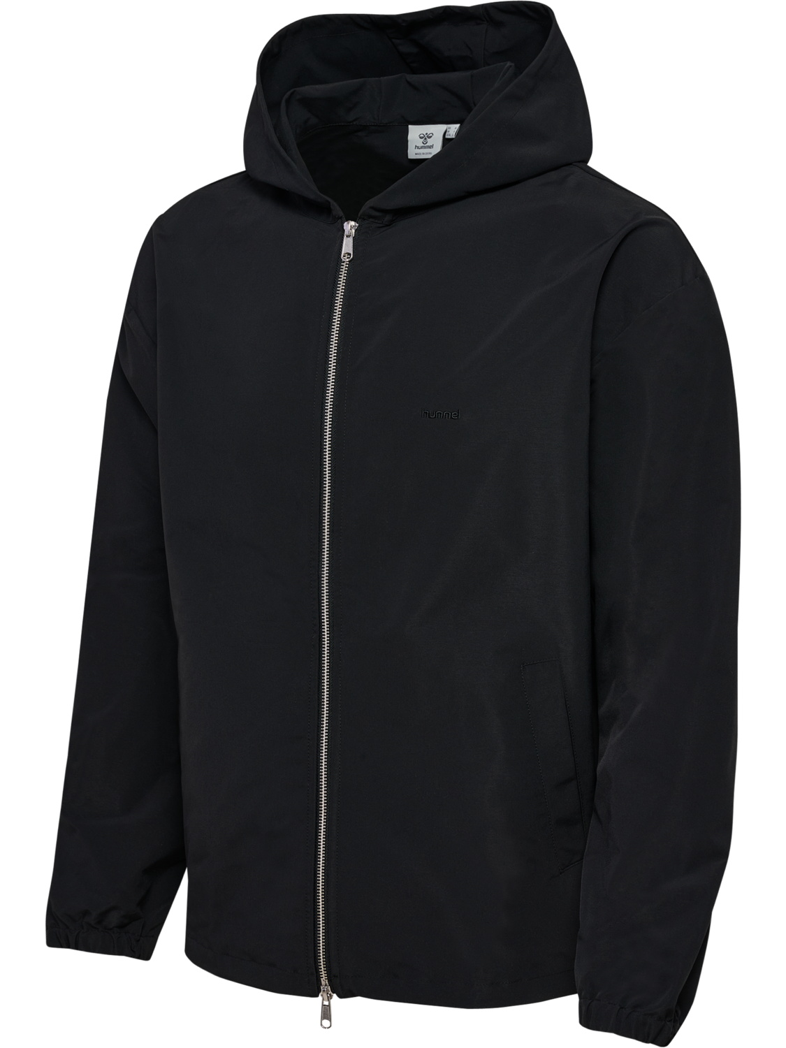 hmlI-D ZIP HOODIE, BLACK, packshot