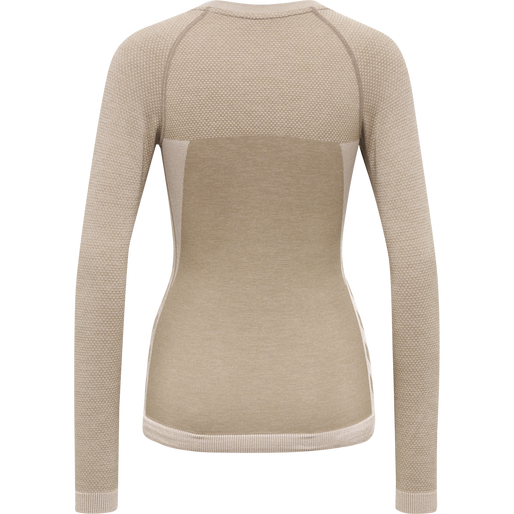 hmlCLEA SEAMLESS TIGHT T-SHIRT L/S, CHATEAU GRAY, packshot