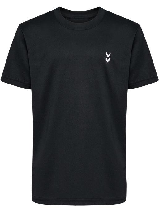 hmlJR PULSE TRAINING T-SHIRT, BLACK, packshot