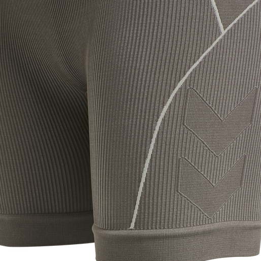 hmlTE CHRISTEL 2-PACK SEAML SHORTS, BLACK/CHATEAU GREY, packshot
