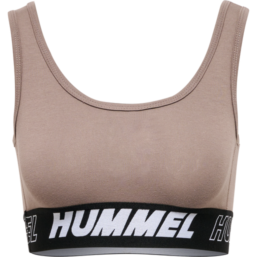 hmlTE MAJA 2-PACK COTTON SPORTS TOP, BLACK/DRIFTWOOD, packshot