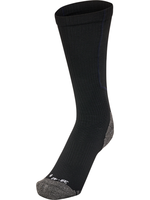 hmlPRO TRAINING SOCKS HIGH, BLACK/BLAZING YELLOW, packshot