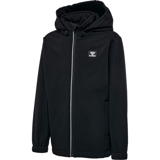 hmlMARS SOFTSHELL JACKET, BLACK, packshot