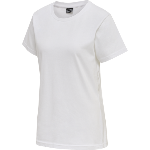hmlRED BASIC T-SHIRT S/S WOMAN, WHITE hmlRED BASIC T-SHIRT S/S WOMAN, WHITE, packshot