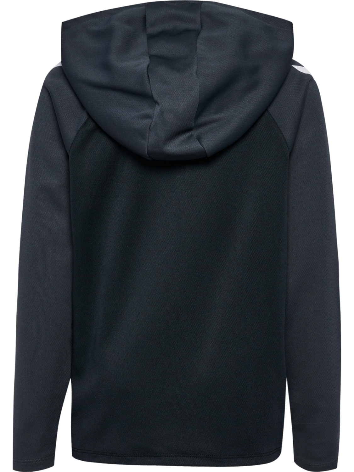 hmlLEAD 2.0 ZIP HOODIE KIDS, BLACK/ASPHALT, packshot