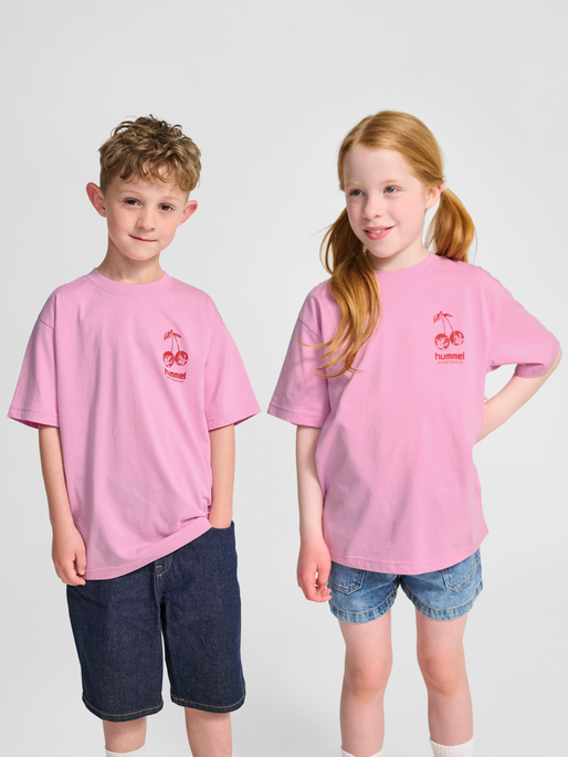 hmlJR LOOSE T-SHIRT S/S STADIUM, PASTEL LAVENDER, model