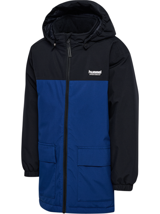 hmlJR BLOCK JACKET WP, ESTATE BLUE hmlJR BLOCK JACKET WP, ESTATE BLUE, packshot