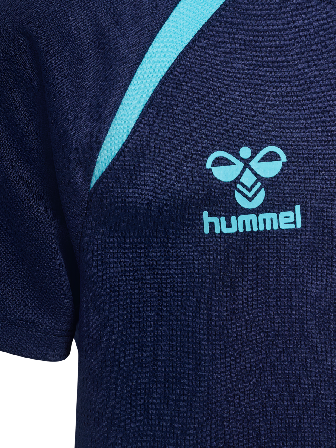 hmlLEAD 2.0 JERSEY S/S KIDS, MARINE/BLUE FISH, packshot
