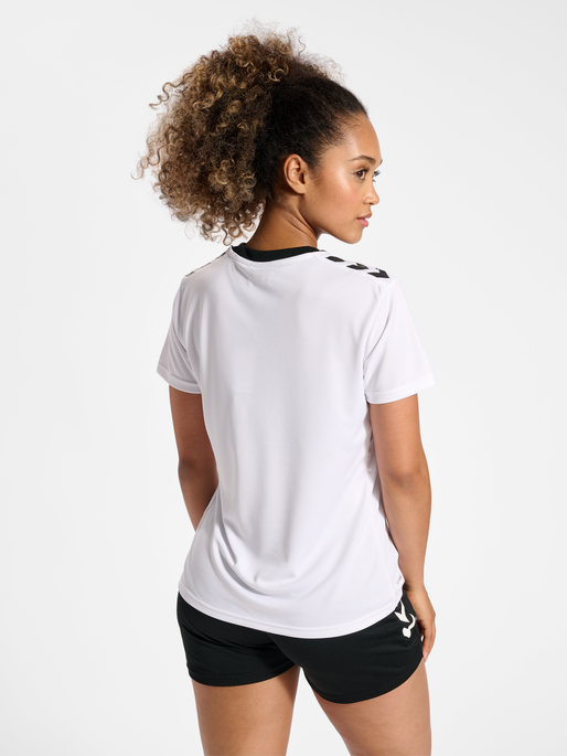 hmlSTALTIC POLY JERSEY S/S WOMAN, WHITE, model