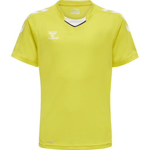 hmlCORE XK POLY JERSEY S/S KIDS, BLAZING YELLOW, packshot