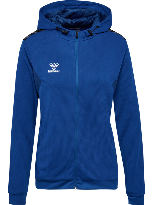 hmlAUTHENTIC PL ZIP HOODIE WOMAN, TRUE BLUE, packshot
